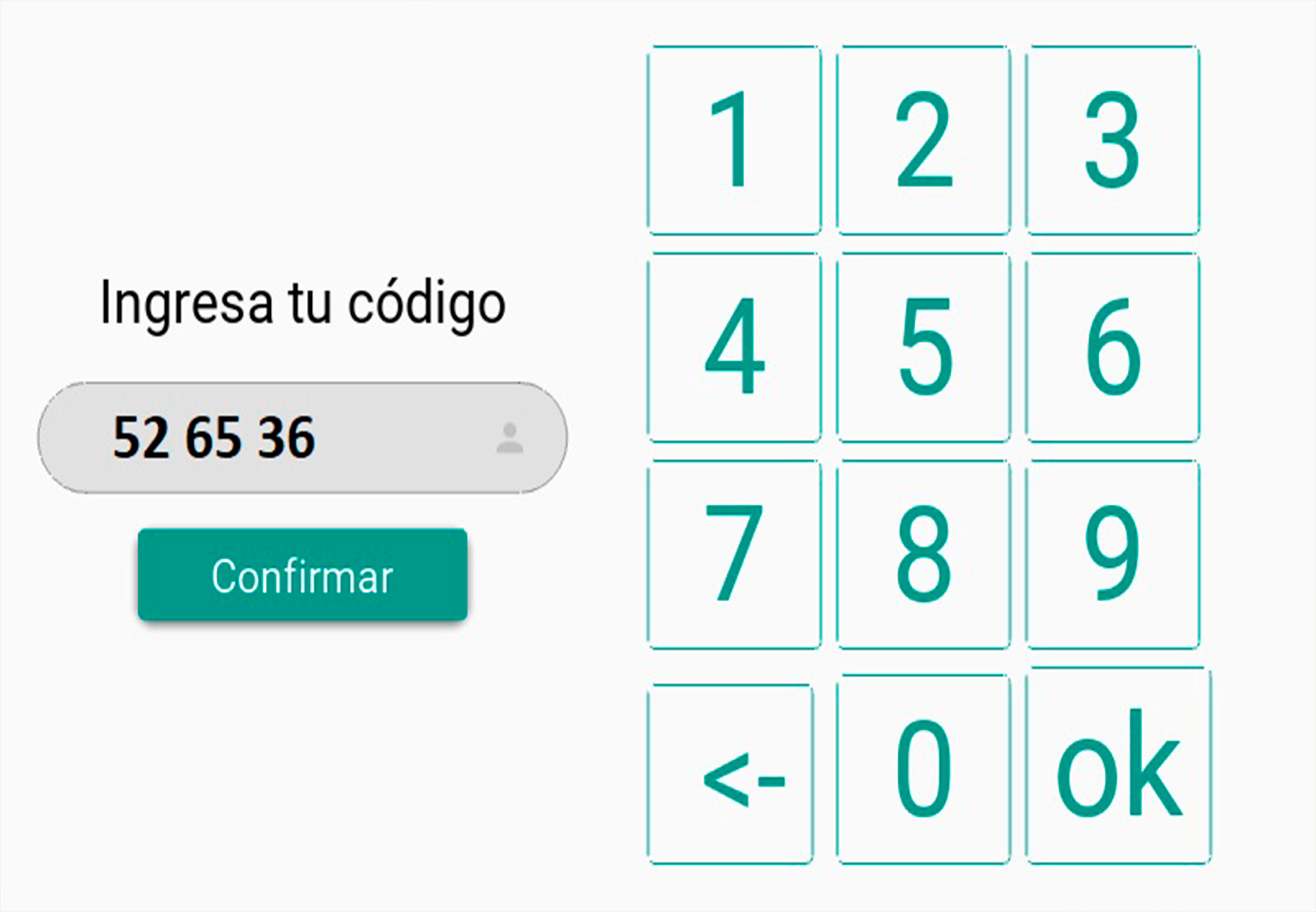 Token de seis dígitos para apertura de casillero inteligente